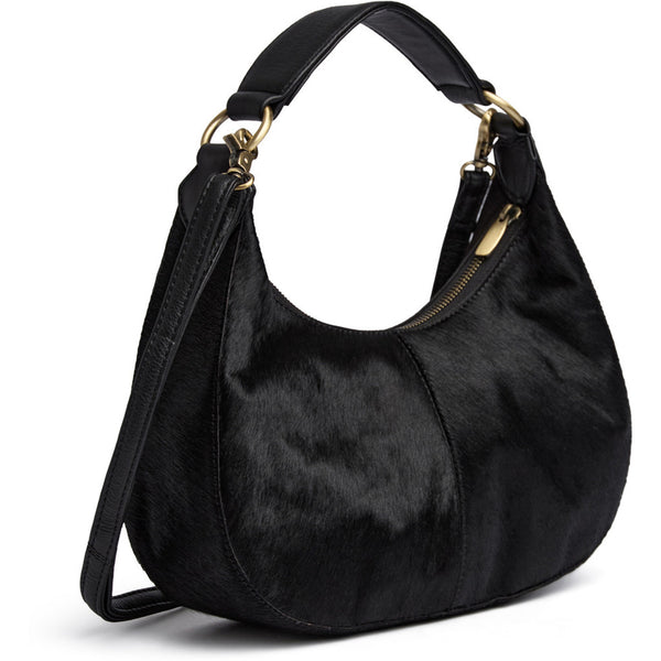 DEPECHE Crossover in hair-on calf leather Cross over 095 Jet Black