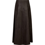 Depeche leather wear Dariana long leather skirt Skirt 015 Brown