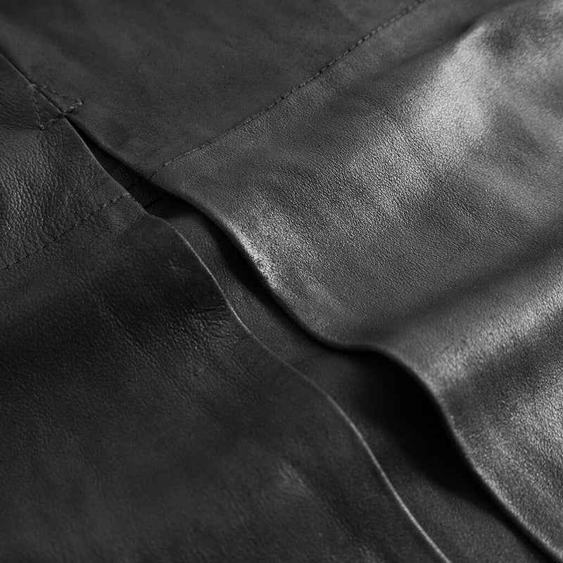 Depeche leather wear Dariana long leather skirt Skirts 099 Black (Nero)