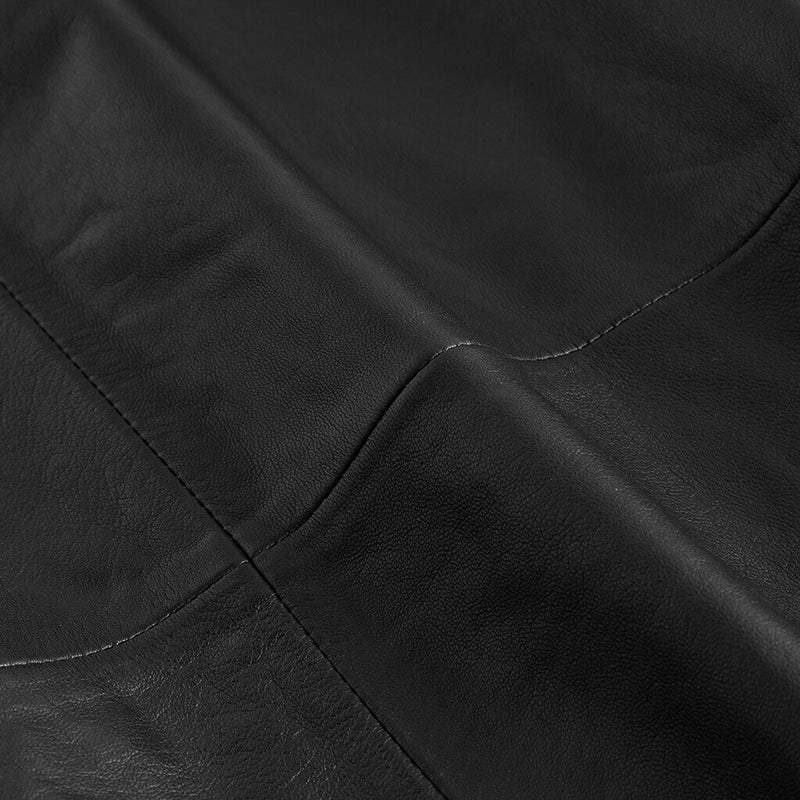 Depeche leather wear Deah a-shap leather skirt Skirts 099 Black (Nero)
