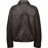 Depeche leather wear Debbie Bomber Jacket Jacket 008 Chocolate