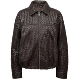 Depeche leather wear Debbie Bomber Jacket Jacket 008 Chocolate