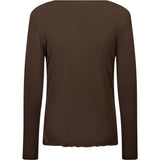 Depeche Clothing Drew Cashmere Blouse Blouse 161 Dark brown