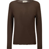 Depeche Clothing Drew Cashmere Blouse Blouse 161 Dark brown