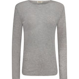 Depeche Clothing Drew Cashmere Blouse Blouse 332 Light Grey Melange