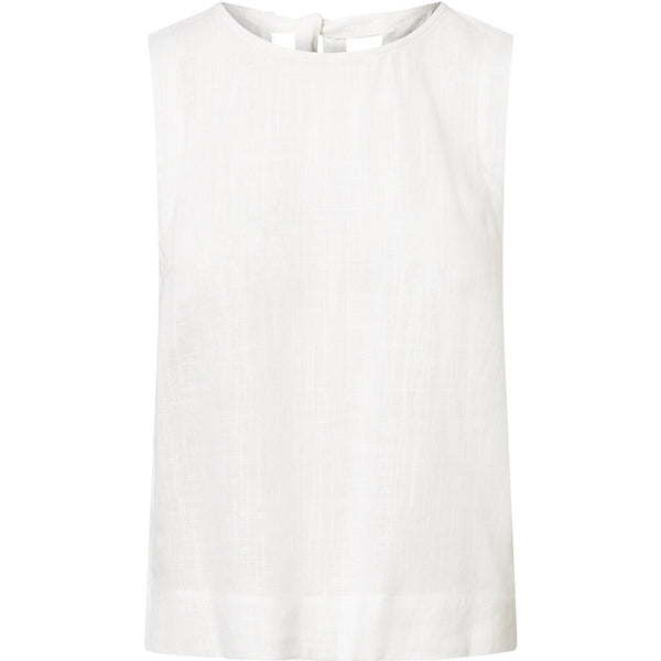 Depeche Clothing Elegant Tara top in delicious linen quality Tops 001 White