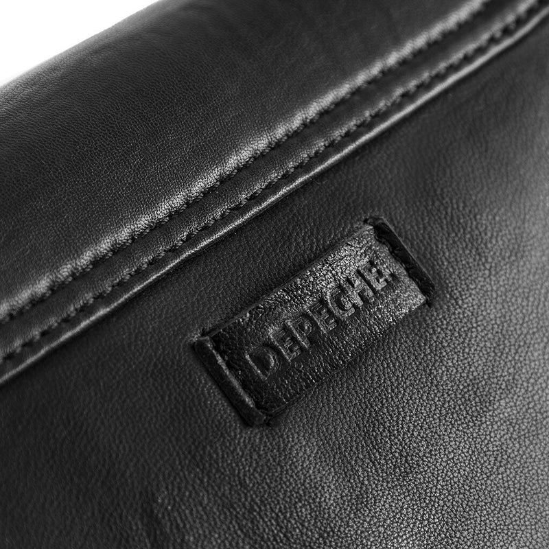 DEPECHE Elegant and pretty leather clutch Small bag / Clutch 190 Black / Gold