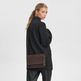 DEPECHE Elegant crossover Clutch 161 Dark brown