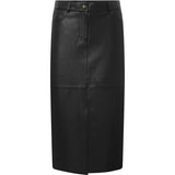 Depeche leather wear Elegant underknee Evi pencil skirt in soft leathe Skirts