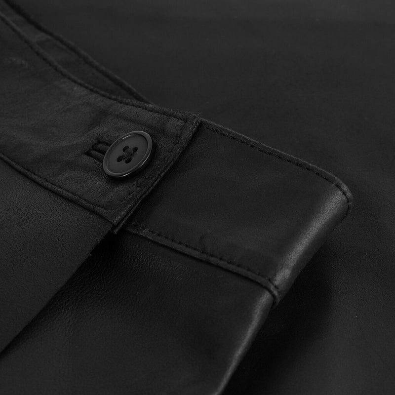 Depeche leather wear ElissaDEP Underknee Leather Skirt Skirts 099 Black (Nero)