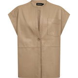 Depeche leather wear Eliza leather vest Vest 177 Cream