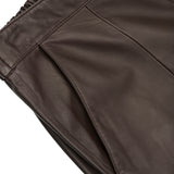 Depeche leather wear Ella Balloon Leather Pants Pants 008 Chocolate