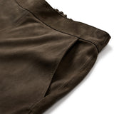 Depeche leather wear Ella balloon pants in soft suede Pants 054 Khaki
