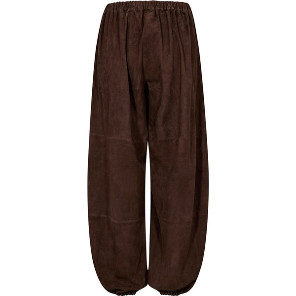 Depeche leather wear Ella balloon pants in soft suede Pants 067 Dusty brown
