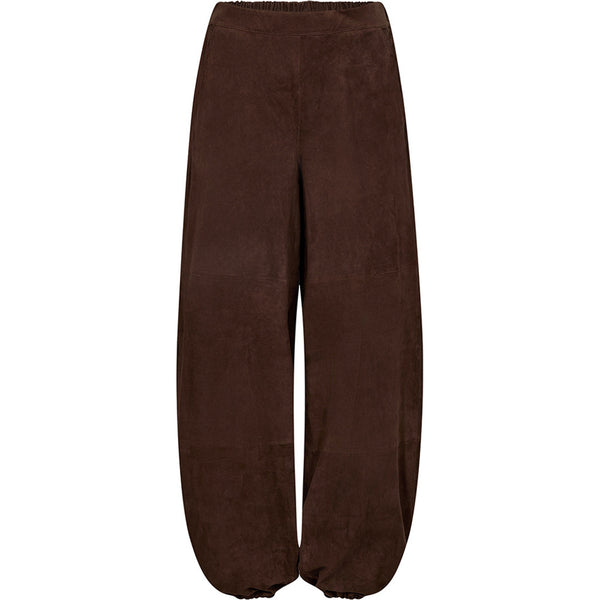 Depeche leather wear Ella balloon pants in soft suede Pants 067 Dusty brown