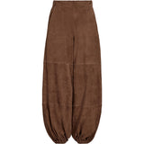 Depeche leather wear Ella balloon pants in soft suede Pants 311 Wood