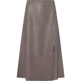 Depeche leather wear Elvira underknee leather skirt Skirts 168 Latte