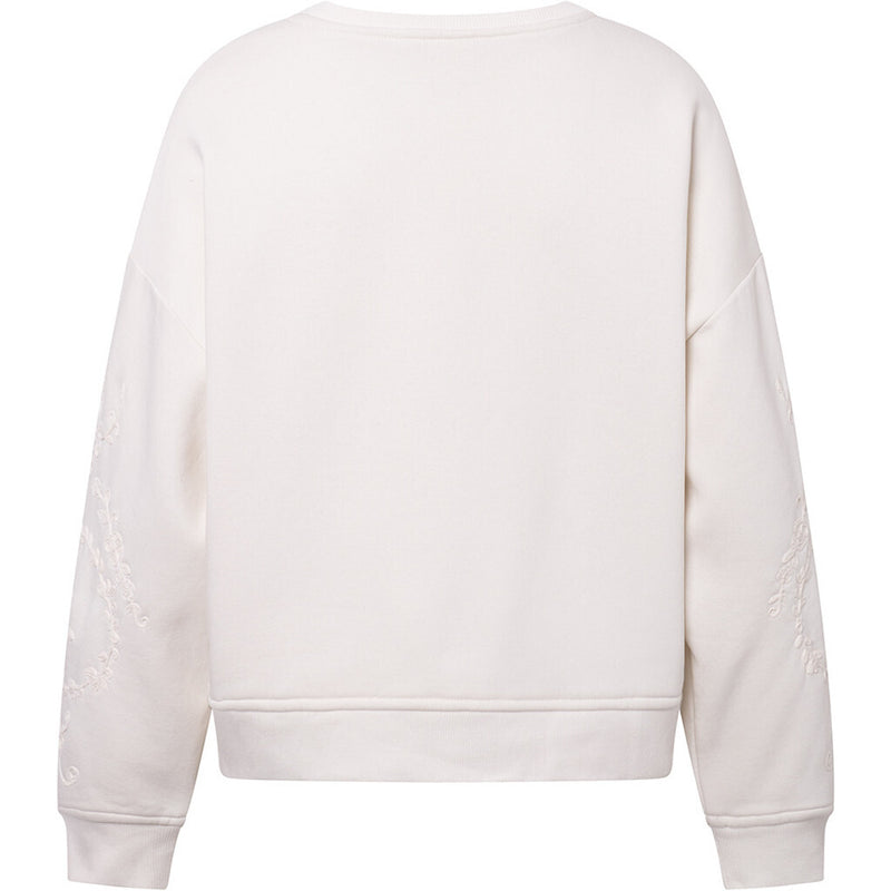 Depeche Clothing Emily sweatshirt with embroidery Blouse 230 Off White