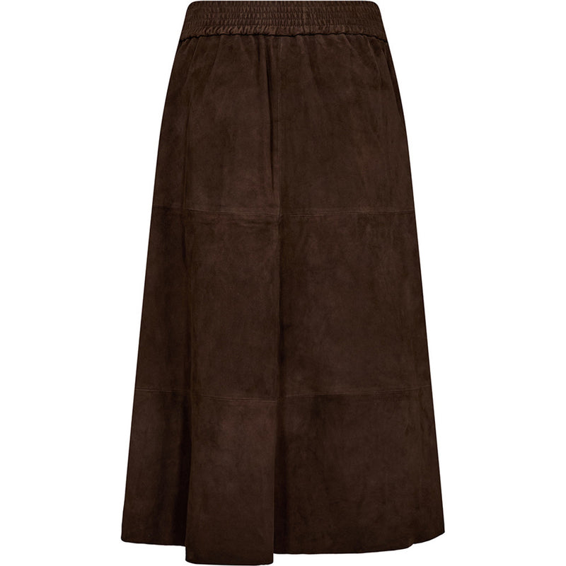Depeche leather wear Evelyn suede skirt Skirts 067 Dusty brown