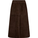 Depeche leather wear Evelyn suede skirt Skirts 067 Dusty brown