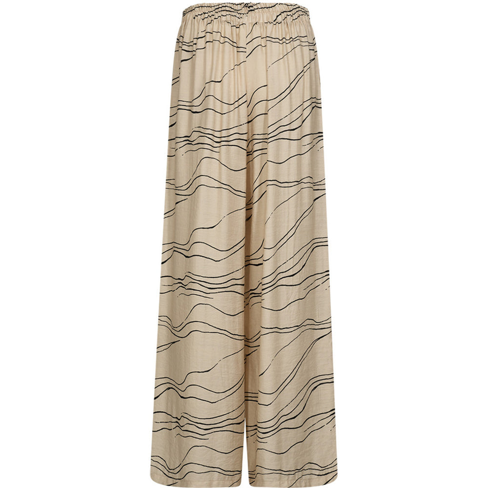 Evy loose pants / 100262 - Cream Graphic – DEPECHE