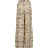 Depeche Clothing Evy loose pants Pants 286 Cream Graphic