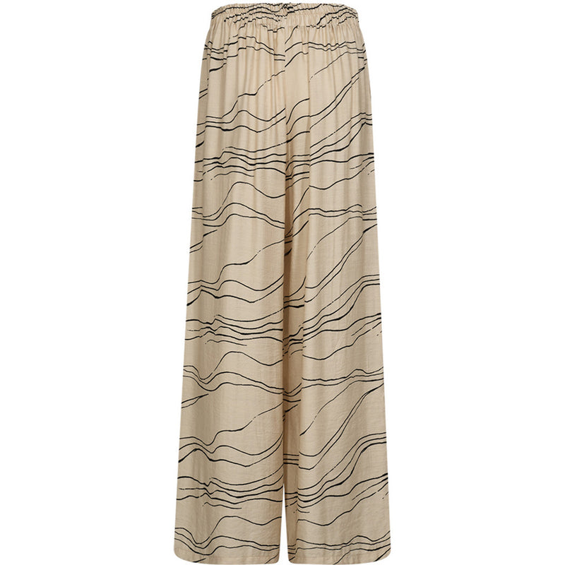 Depeche Clothing Evy loose pants Pants 286 Cream Graphic