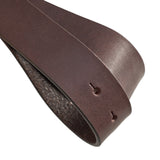 DEPECHE Exclusive and beautiful belt in soft leather Belts 161 Dark brown