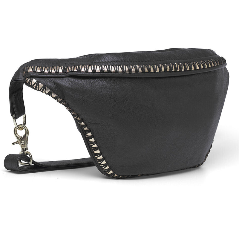 DEPECHE Exclusive bumbag with embroidery Bumbag 099 Black (Nero)