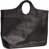 DEPECHE Exclusive handwoven shopper Shopper 099 Black (Nero)