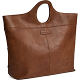 DEPECHE Exclusive handwoven shopper Shopper 294 Soft Cognac