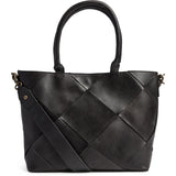 DEPECHE Exclusive handwoven shoulderbag Shoulderbag / Handbag 099 Black (Nero)