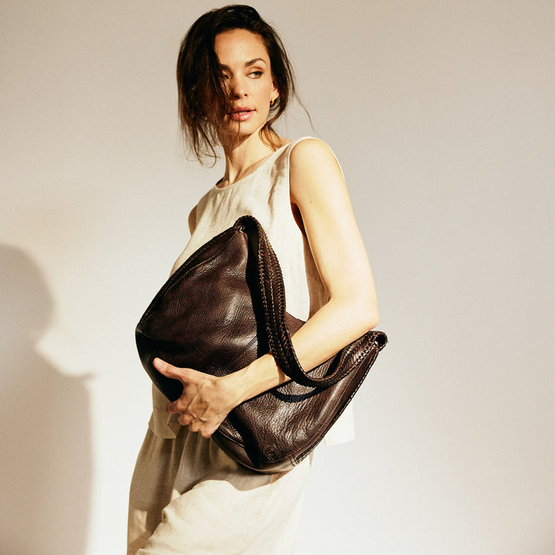 DEPECHE Exclusive shoulderbag Shoulderbag / Handbag 161 Dark brown