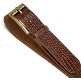 DEPECHE Fashion Favourites croco leather belt Belt 326 Cognac Croco