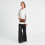 DEPECHE Fashion Favourites croco leather clutch Clutch 326 Cognac Croco