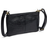 DEPECHE Fashion Favourites croco leather clutch Clutch 343 Black croco