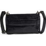 DEPECHE Fashion Favourites croco leather clutch Clutch 343 Black croco