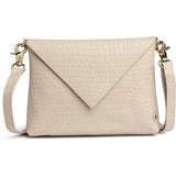 DEPECHE Fashion Favourites croco leather clutch Clutch 325 Sand Croco