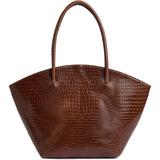 DEPECHE Fashion Favourites croco leather shopper Shopper 326 Cognac Croco