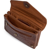 DEPECHE Fashion Favourites croco leather wallet Purse / Credit card holder 326 Cognac Croco