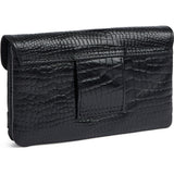 DEPECHE Fashion Favourites croco leather wallet Purse / Credit card holder 343 Black croco