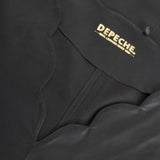 Depeche leather wear Feminine Trine top in soft leather quality Tops 099 Black (Nero)