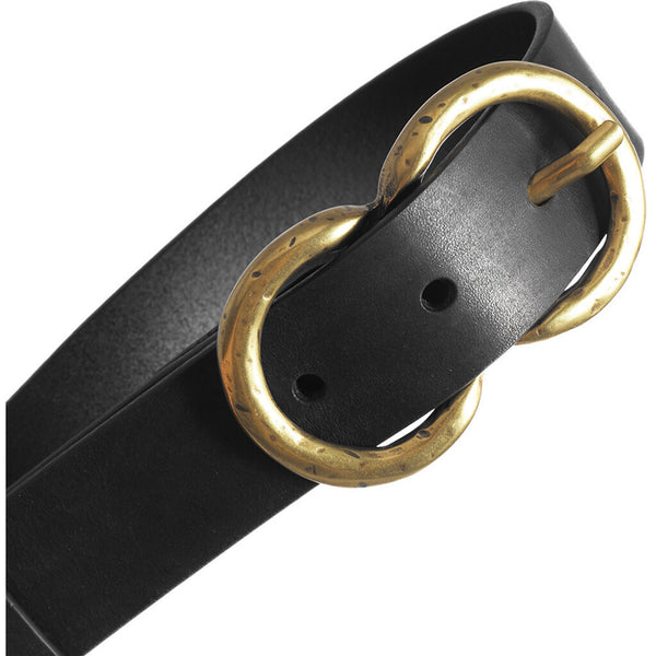 DEPECHE Feminine belt Belts 099 Black (Nero)