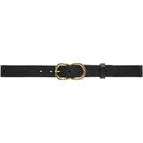 DEPECHE Feminine belt Belts 099 Black (Nero)