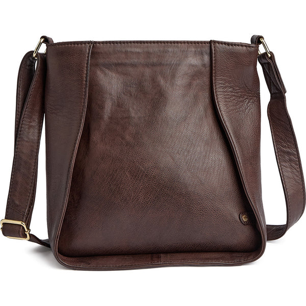 Feminine leather crossover bag / 17116 - Coffee – DEPECHE
