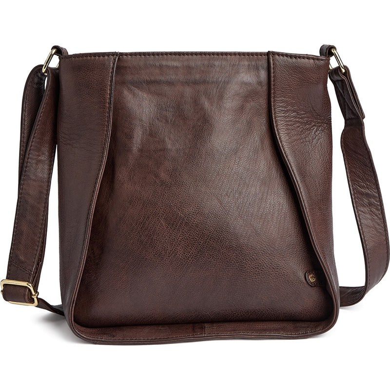 Feminine leather crossover bag / 17116 - Coffee – DEPECHE