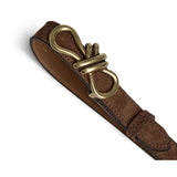 DEPECHE Feminine suede belt with buckle Belts 015 Brown