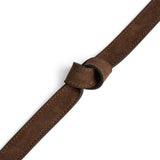 DEPECHE Feminine suede belt with buckle Belts 015 Brown