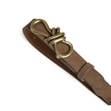 DEPECHE Feminine suede belt with buckle Belts 224 Taupe