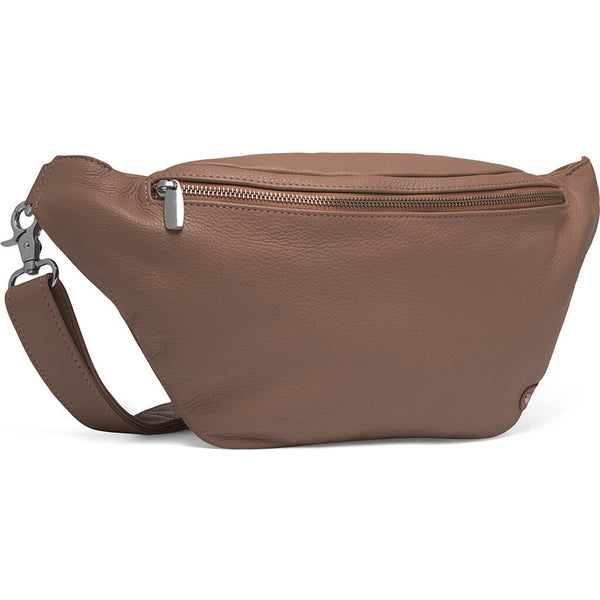 DEPECHE Functional and beautiful leather bumbag Bumbag 038 Dusty taupe